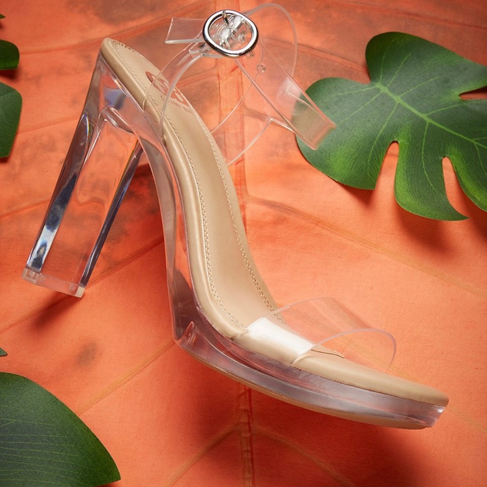 Gianni Bini (GB) Clear High Heel Sandal